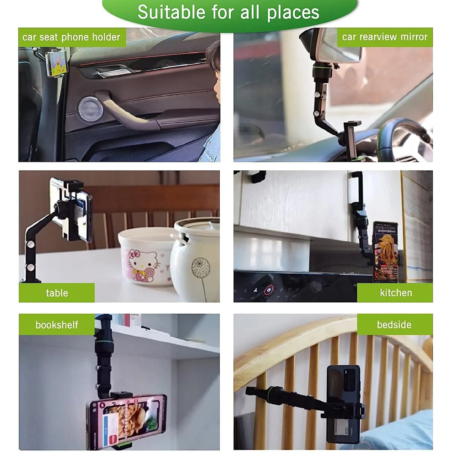 ApexDrive Rearview Mirror Phone Mount