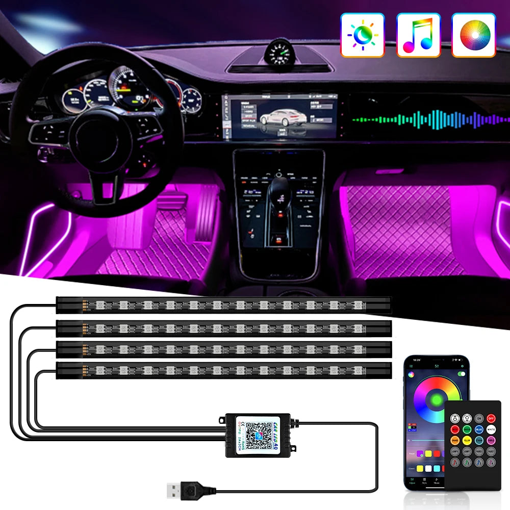 ApexDrive RGB Interior Ambient LED Lights