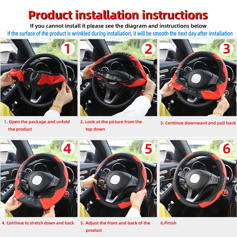 ApexDrive Carbon Fiber Steering Wheel Cover