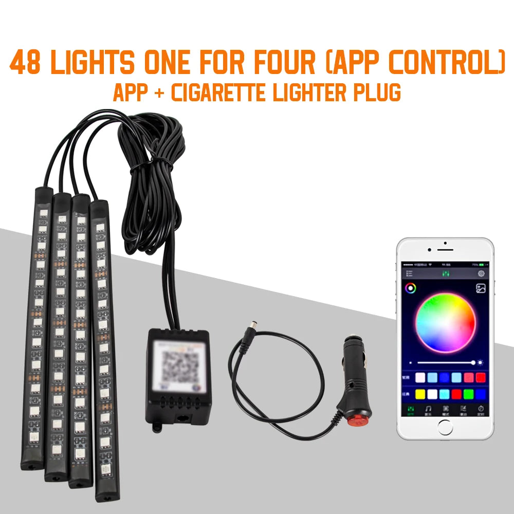 ApexDrive RGB Interior Ambient LED Lights