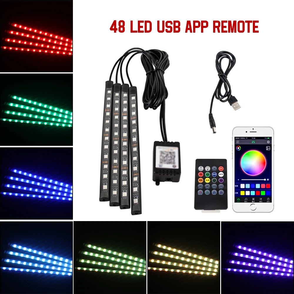 ApexDrive RGB Interior Ambient LED Lights