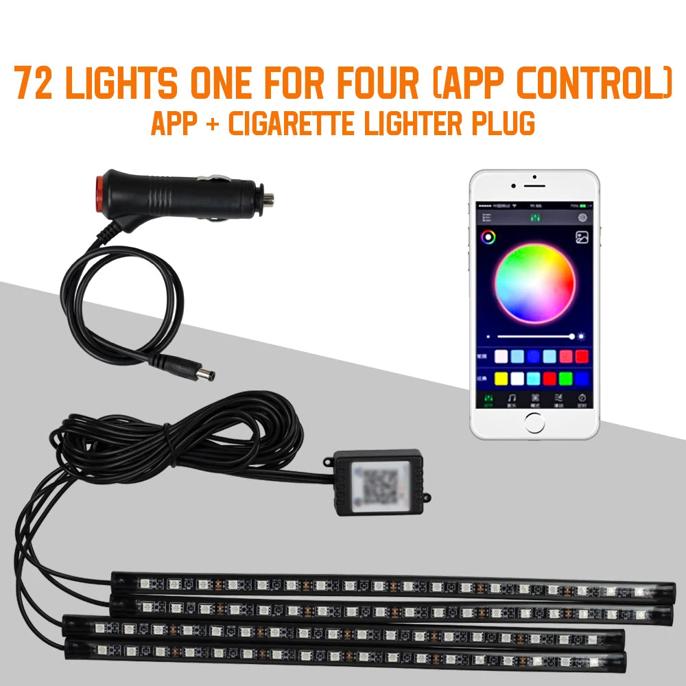 ApexDrive RGB Interior Ambient LED Lights