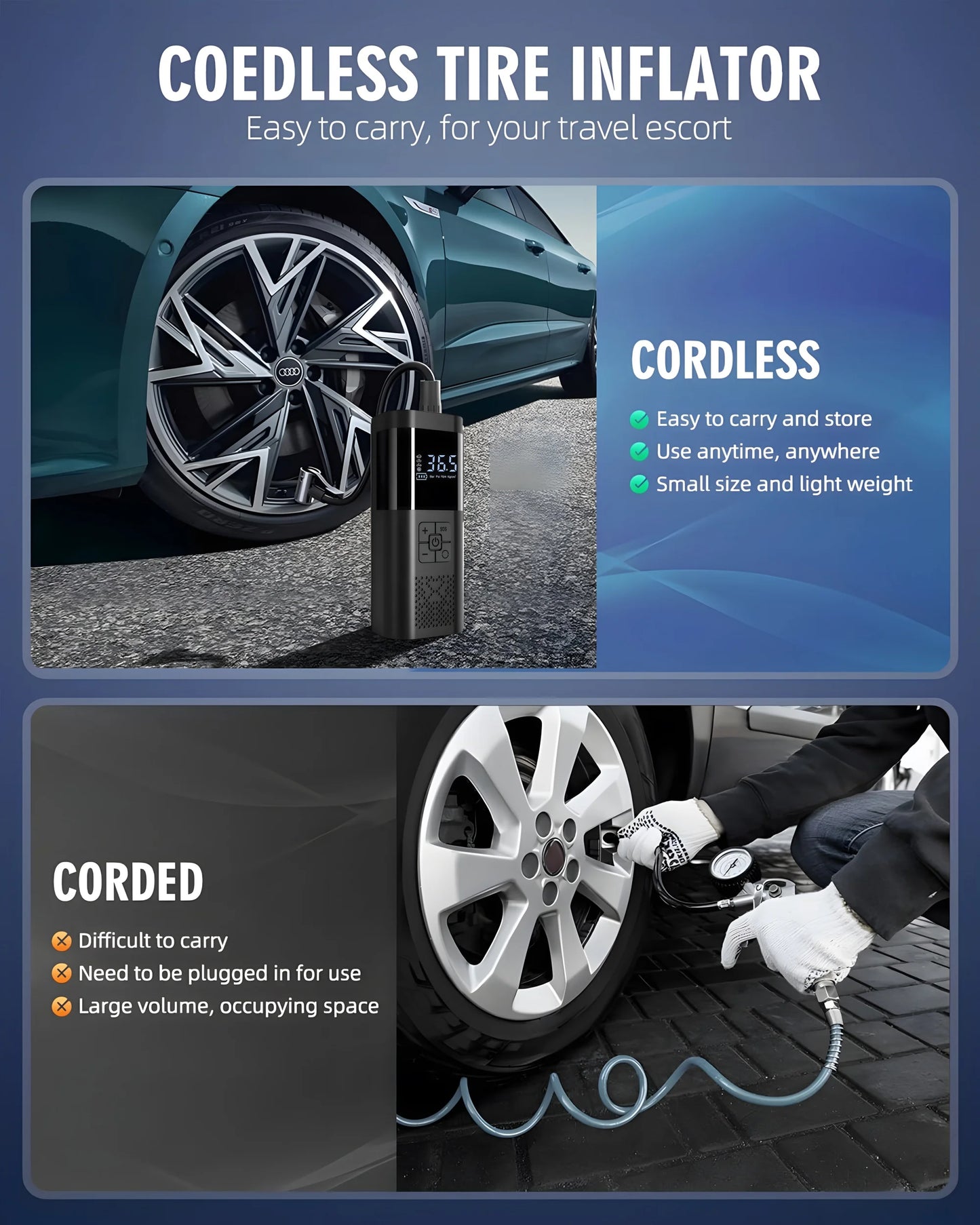 ApexDrive Portable Car Air Compressor