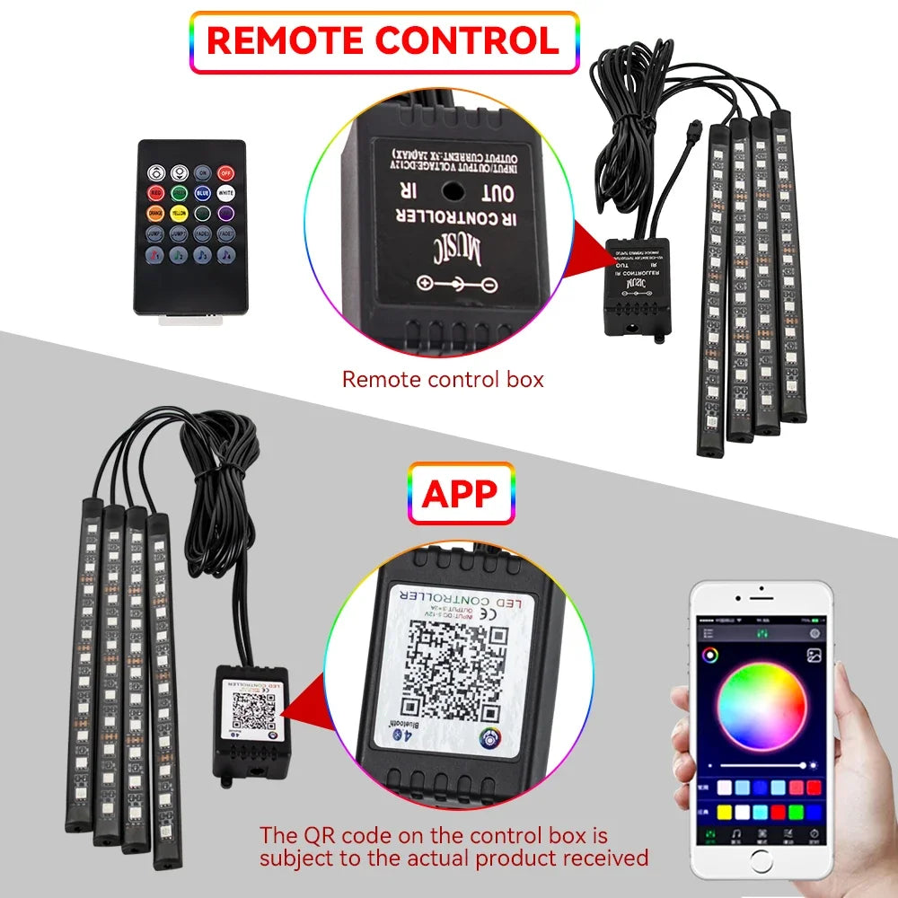 ApexDrive RGB Interior Ambient LED Lights